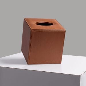 Квадратний бокс для серветок - коричневий