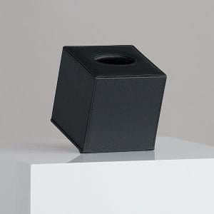 Квадратний бокс для серветок - чорний